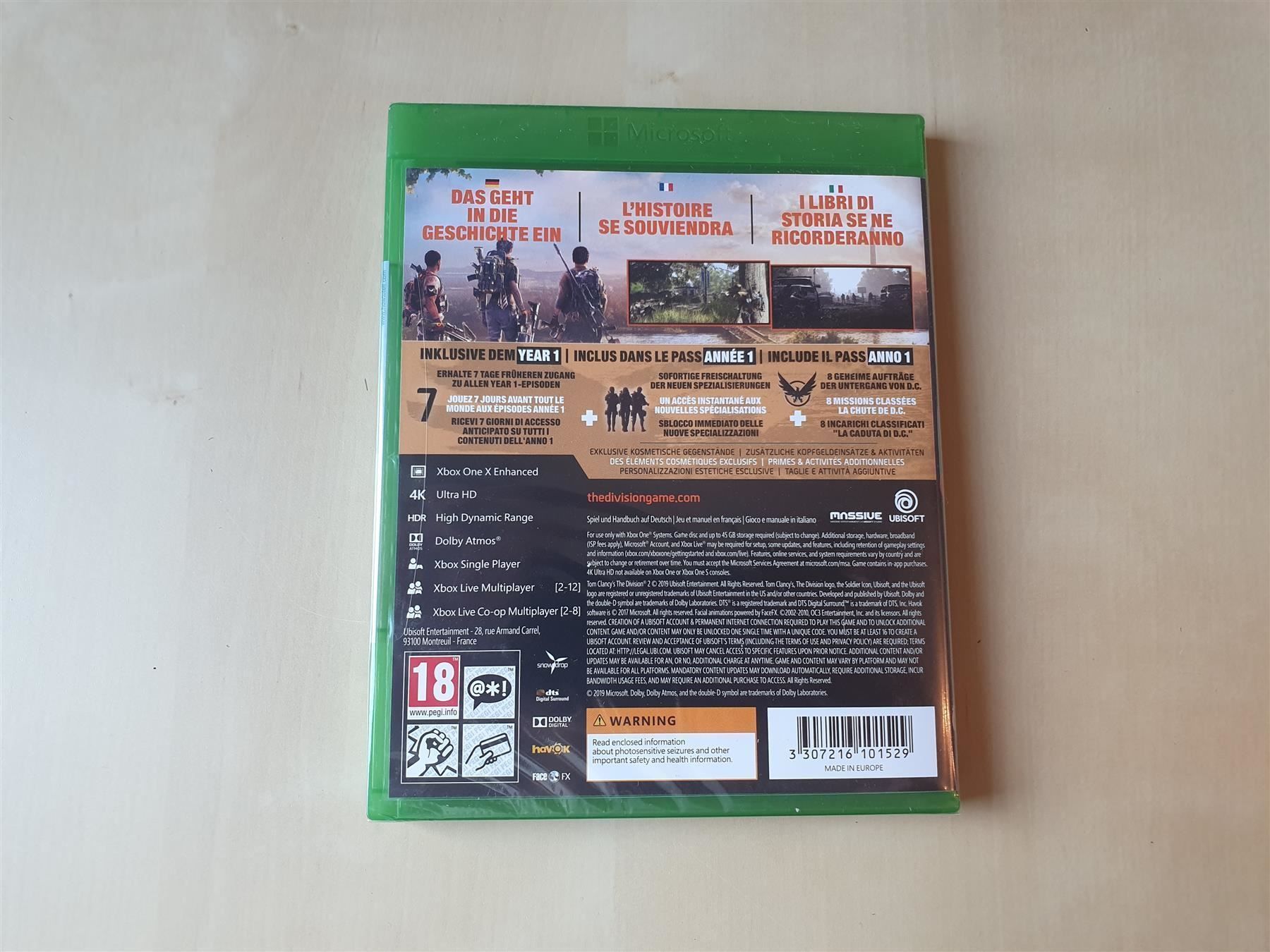 Microsoft Spiele: The Division 2 neu und ovp – Neu und originalverpackt aus Stansstad von collectorsshop 1