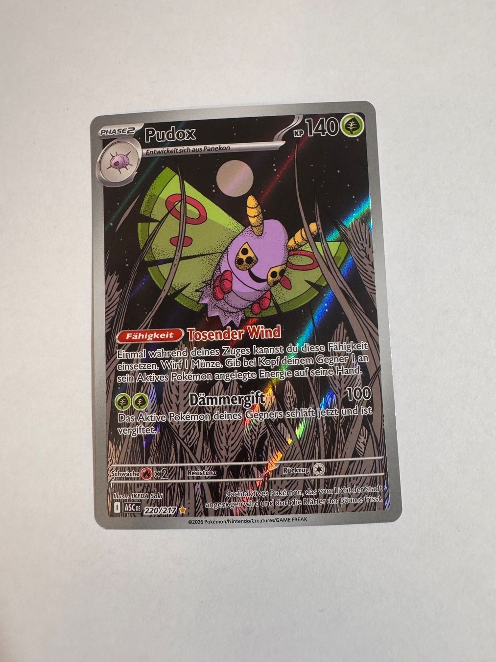Pokémon Carte collezionabili: Pokémon Karte - Dustox - 220 - ASC - DE – Nuovo (secondo la descrizione) da Staad SG venduto da miaCards
