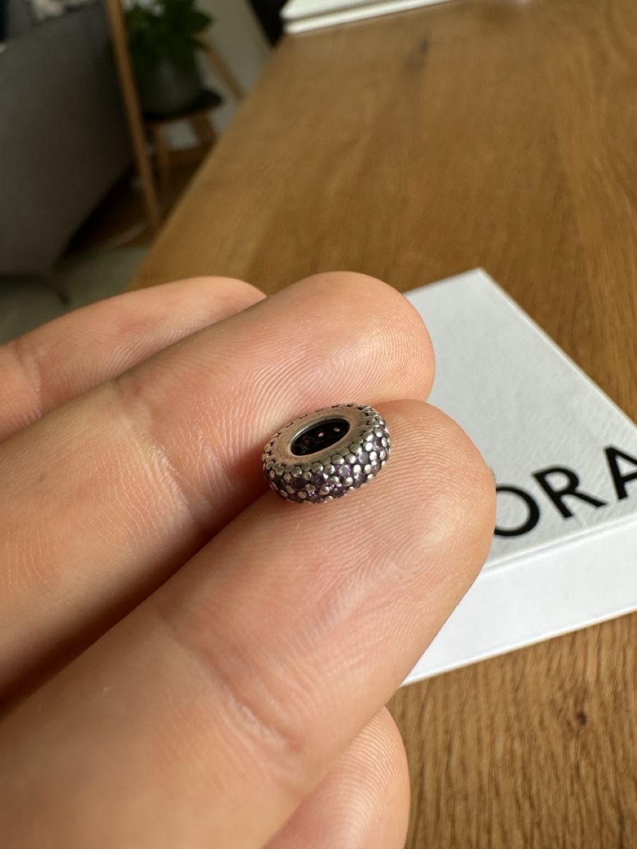 Pandora Anhänger: Pandora Element, Silber 925, mit rosa Steinen, neuwertig – Gebraucht aus Zug von car_fr2j 2