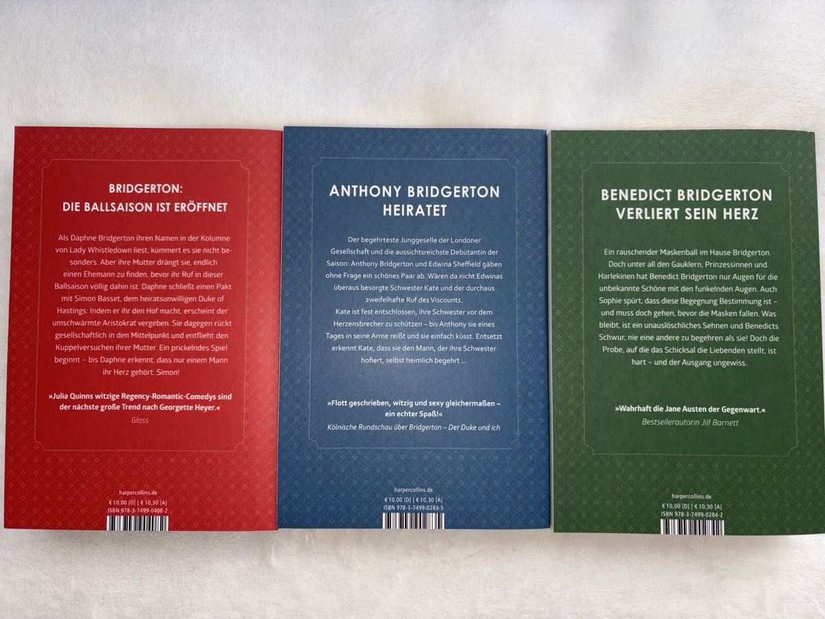 Libri: Buch set Bridgerton Band 1-3 – Nuovo e nell'imballaggio originale da Steg VS venduto da sar_d9xt 1