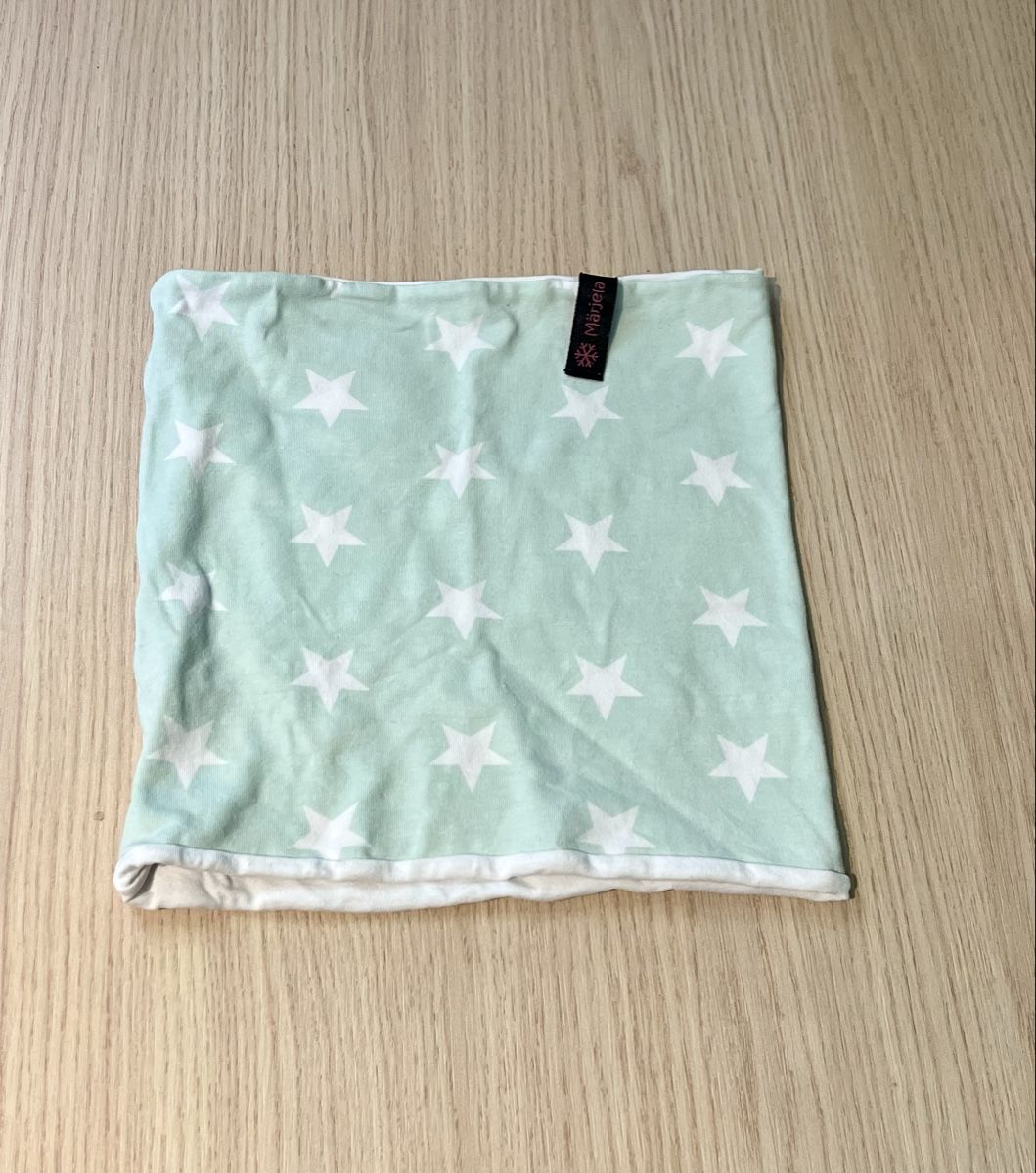 Foulards, Tücher & Schals: Schlauchschal Baumwolle mint mit Sternen  – Gebraucht aus Obernau von Mya285