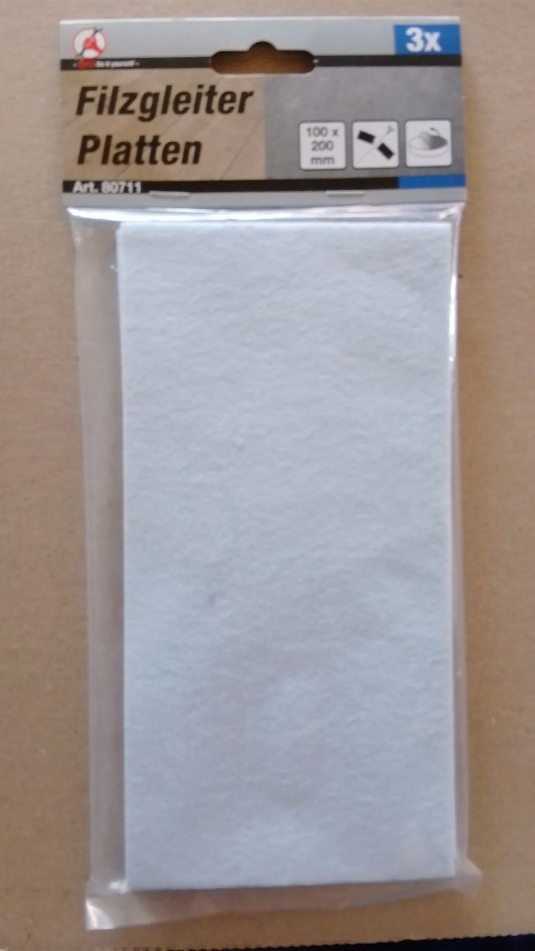 Alle Werkzeuge: 3 filzgleiterplatten ovp – Neu und originalverpackt aus Zürich von var_gmw9
