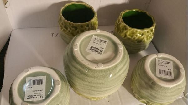 Vasi per fiori: Blumentopf deko 5Tlg NEU – Nuovo e nell'imballaggio originale da Uerkheim venduto da Justi.y 1