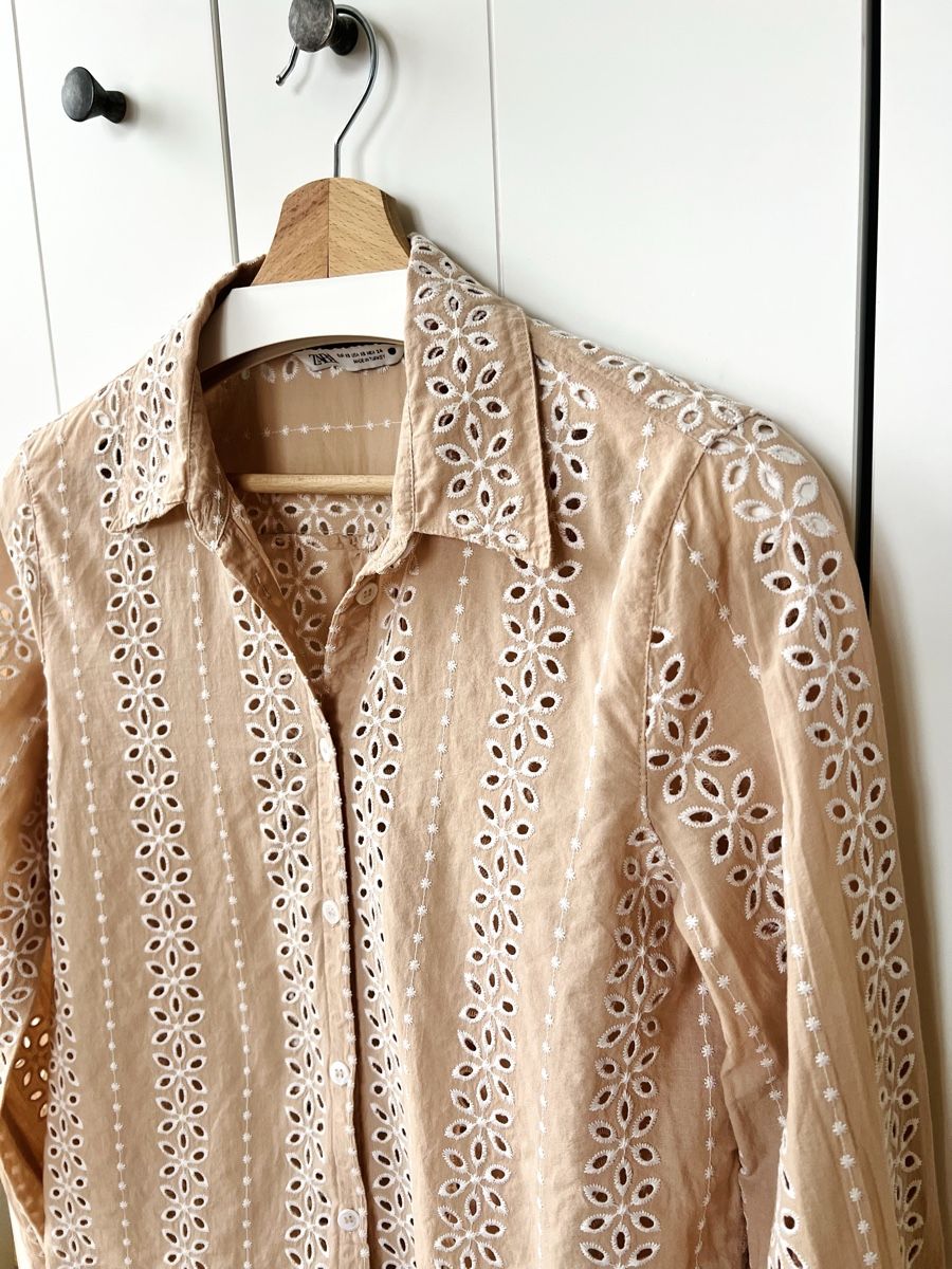 Zara Blusen: Zara XS, Beige Hemd – Gebraucht aus Burgdorf von rulan 1