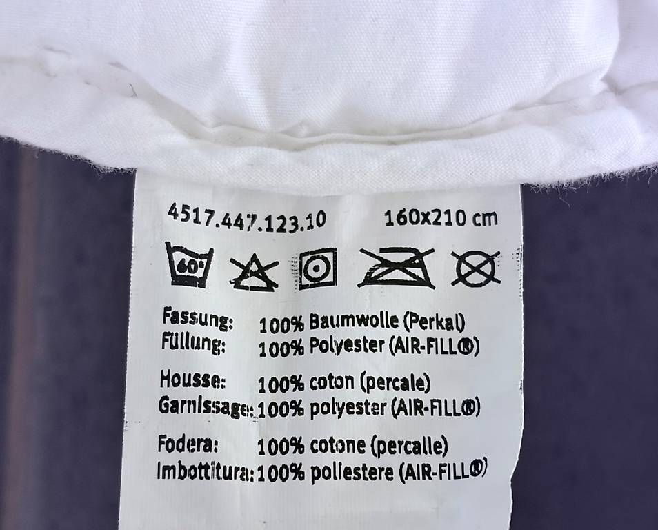Micasa Coperte: Duvet / Bettdecke, 160 x 210 cm – Usato da Unterlunkhofen venduto da BP5002 1