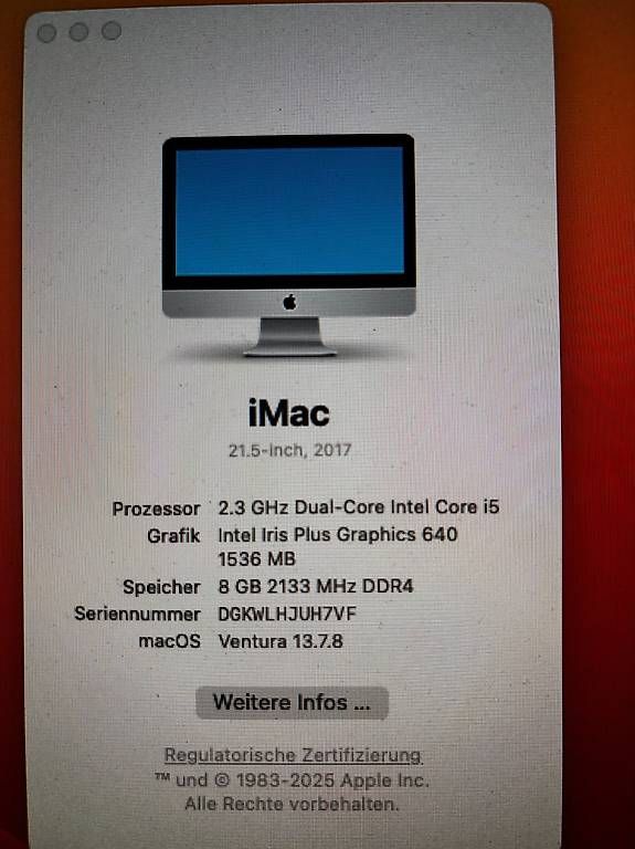 Apple PCs: IMac 21 Zoll 2017 – Gebraucht aus Basel von Yrmn57 1