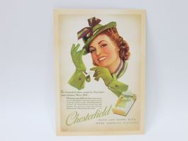 AK Chesterfield Werbung Postkarte