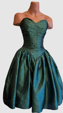Wunderschönes grünes Sommerkleid Festkleid Tanzkleid Gr.XS
