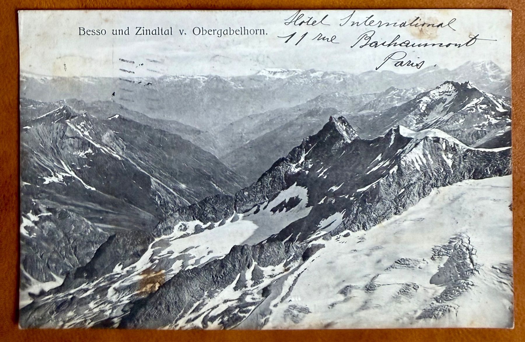 Cartoline postali: Besso - Zinaltal - 1912 – Usato da Lutry venduto da Ediego