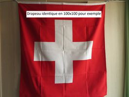 Drapeau Suisse pour mât 150x150cm (neuf dans son emballage)