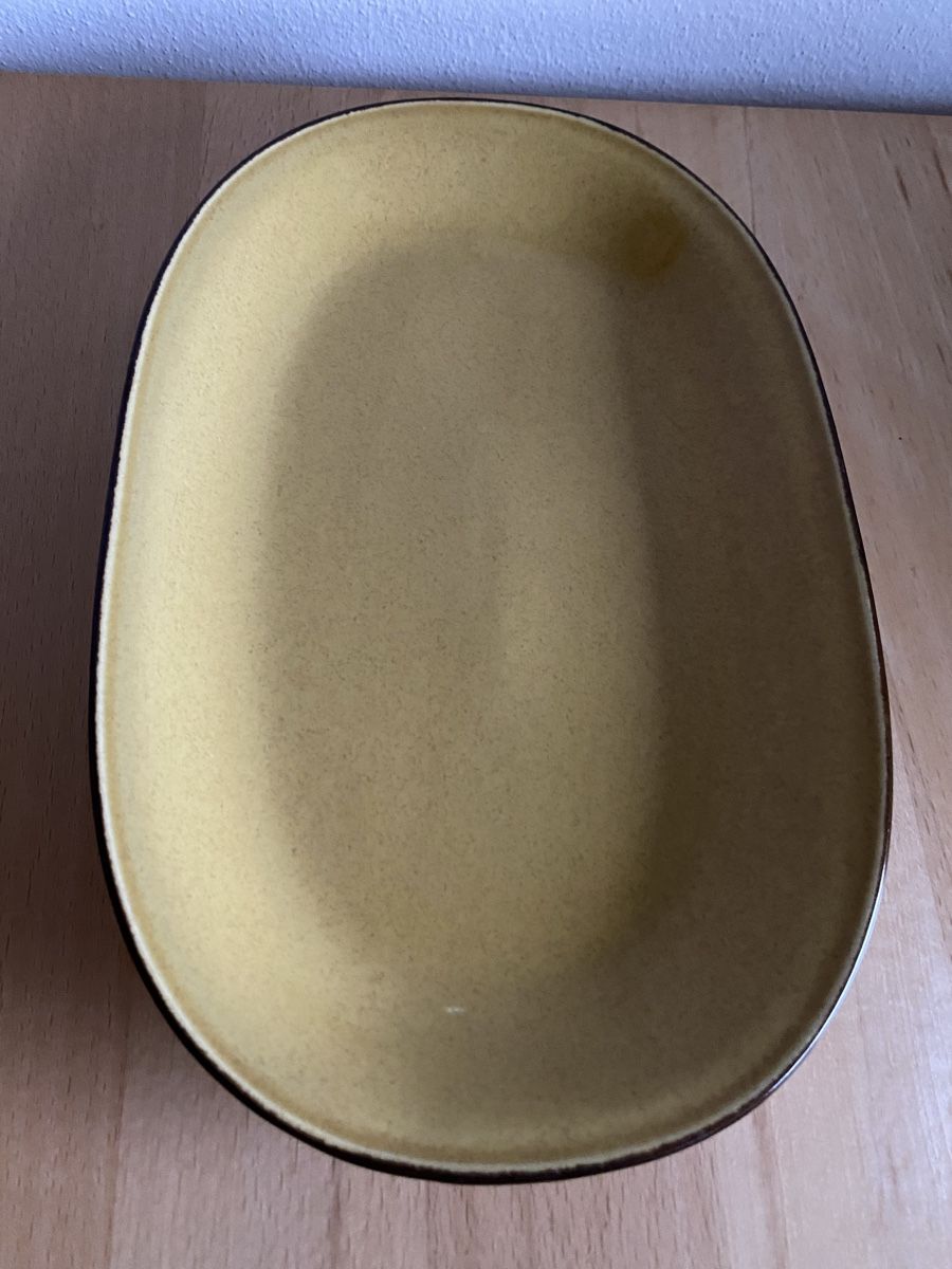 Rössler Piatti di portata: Rössler Platte senfgelb Grösse 28 – Usato da Schwarzenburg venduto da Michellu 5