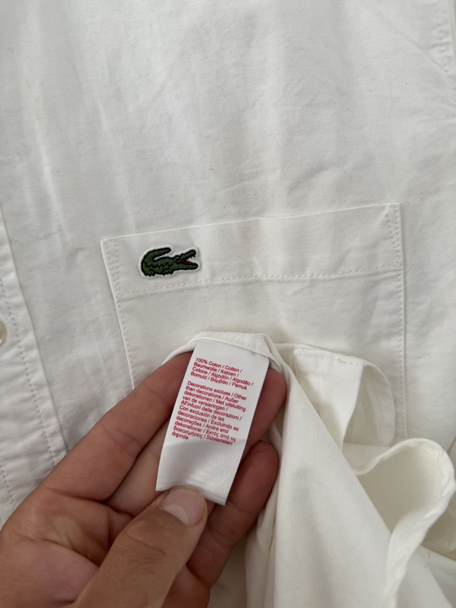 Lacoste Hemden: Lacoste Live weiss Hemd Grösse 40/M, Oryginal, classic – Neu (gemäss Beschreibung) aus Wetzikon ZH von Jan_wojt 4