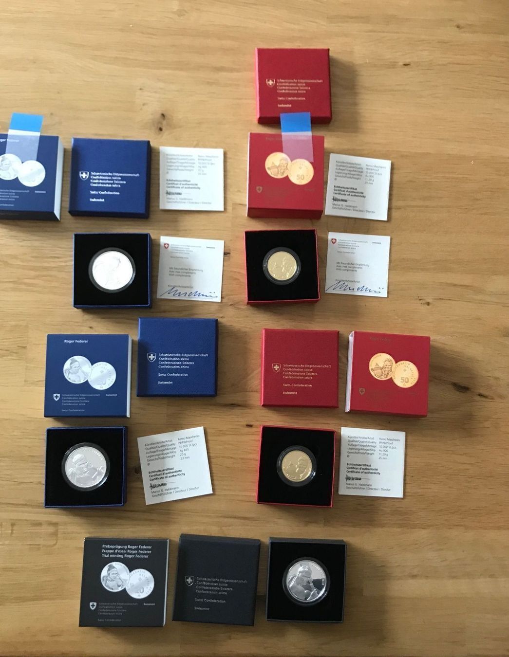 Tutti le monete: Lot de pièces de monnaie Roger Federer – Nuovo (secondo la descrizione) da Martigny venduto da mim_lk7x