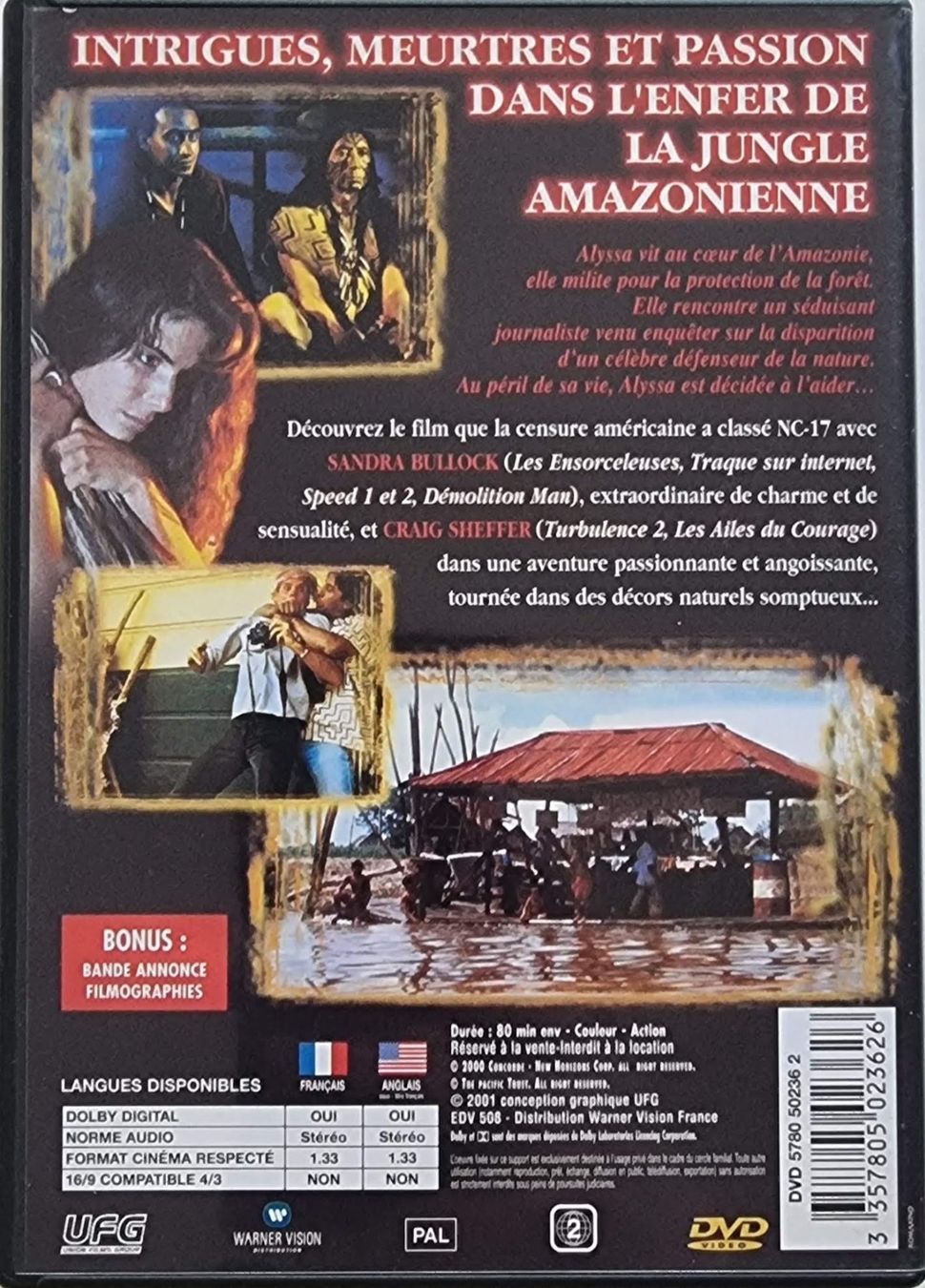 Tutti i DVDs: Fire on the Amazon (1993) - Sandra Bullock – Usato da La Tour-de-Peilz venduto da Resize 1