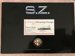 Alfa SZ Verkaufsprospekt deutsch 32 Seiten Topzustand