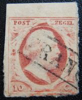 Niederlande Kat. 2x gest. 1852 Kat. 110 Euro