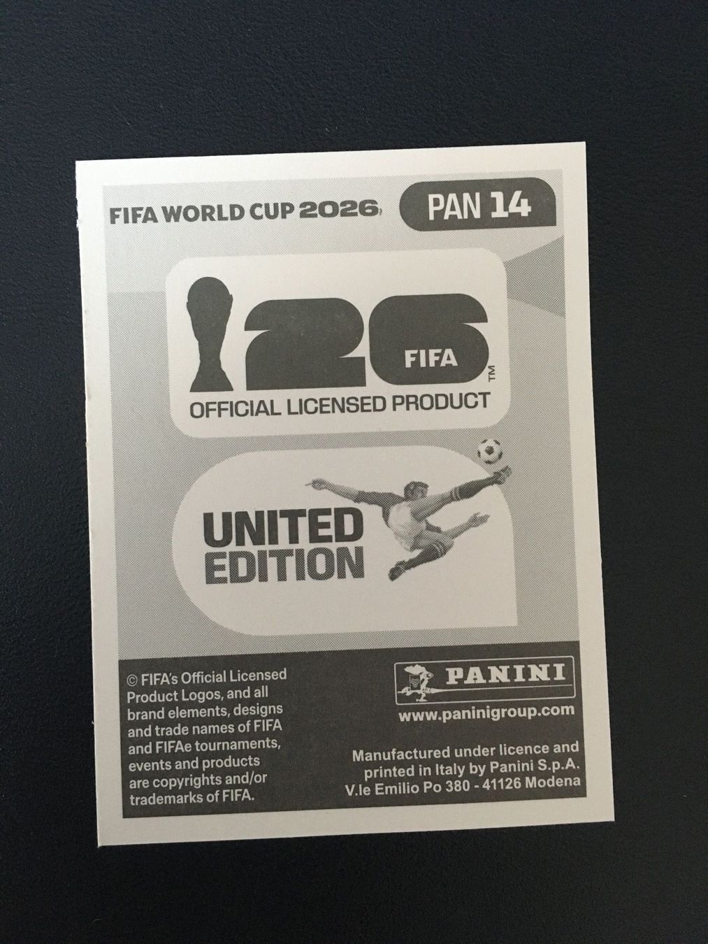 Panini Carte collezionabili: Panini FIFA World Cup Sticker PAN 14 – Nuovo (secondo la descrizione) da Glattbrugg venduto da riseca 1