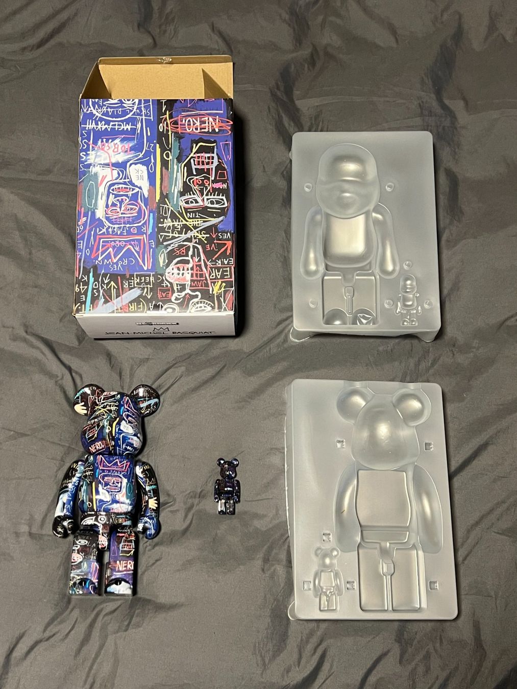 Statuette: Baebrick Jean-Michel Basquiat 400% / 100% – Nuovo e nell'imballaggio originale da Boppelsen venduto da vanrijn 4