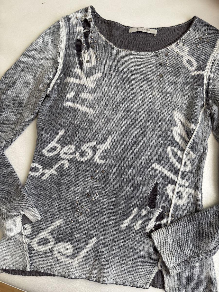 Monari Maglioni & Felpe: Pullover Monari grau gr.S – Usato da langenthal venduto da rundholz7 3