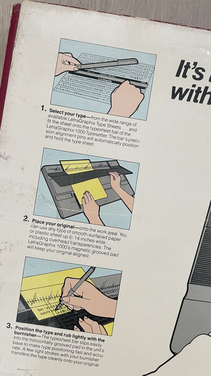 Schreibmaschinen: LetraGraphix Schriftsetzungsystem, Typesetting – Gebraucht aus Zürich von BaharB 4