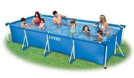 INTEXPOOl 450x220x85cm Neu Günstig Bode + Pumpe Abdeckplane!