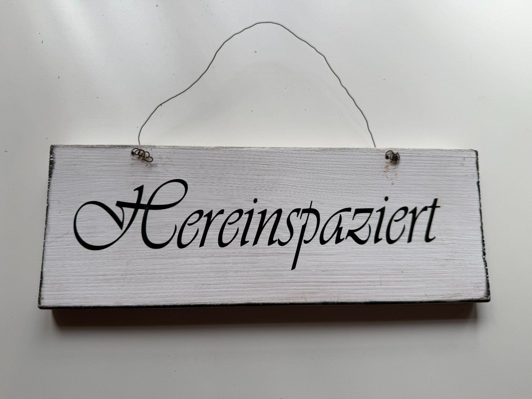 Alle Dekorationen: DEKO HOLZSCHILD "HEREINSPAZIERT" – Neu (gemäss Beschreibung) aus Meienried von ManuelaBoutique 6