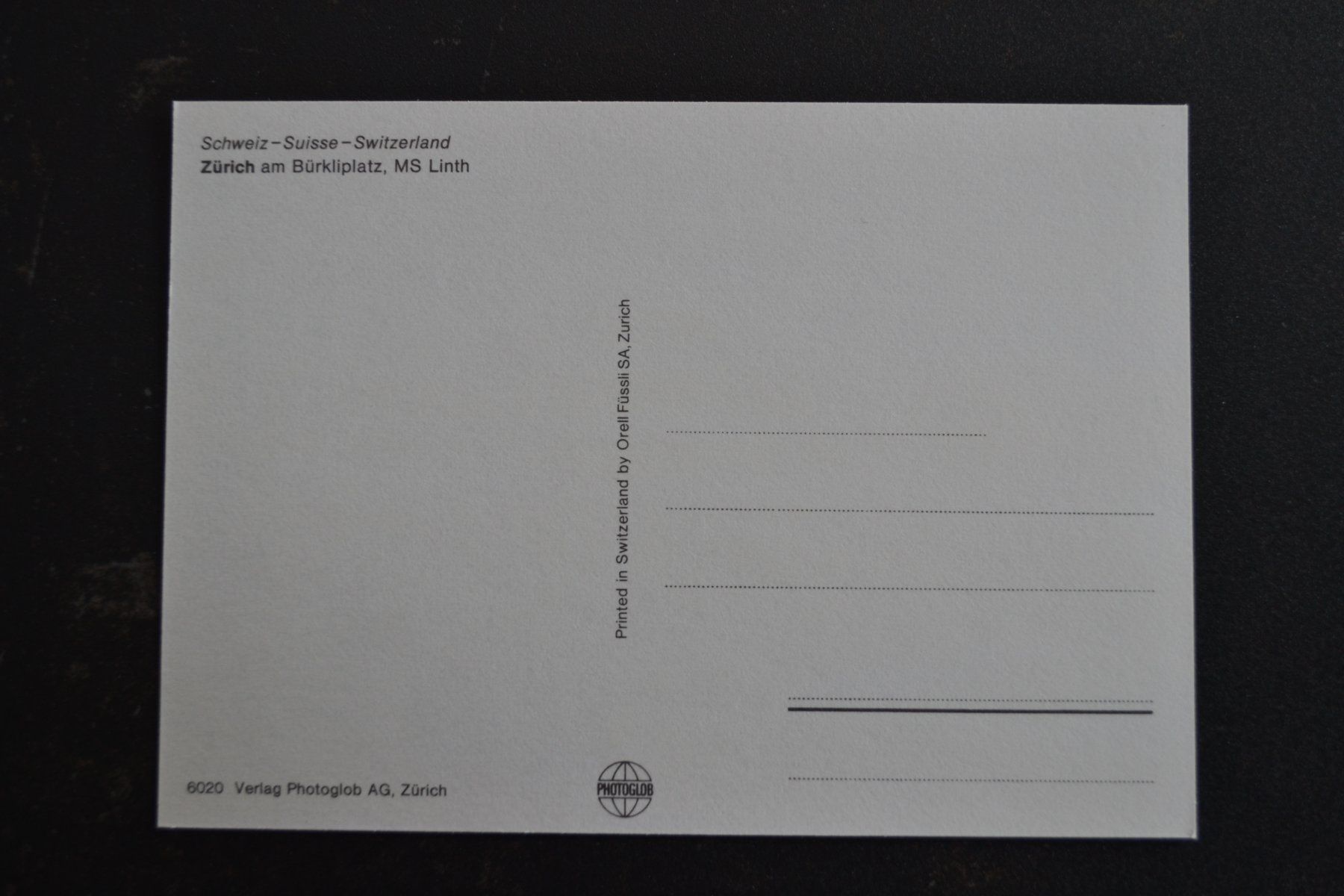 Cartoline postali: AK MS Linth Zürich am Bürkliplatz – Usato da Beinwil am See venduto da kajak55 1