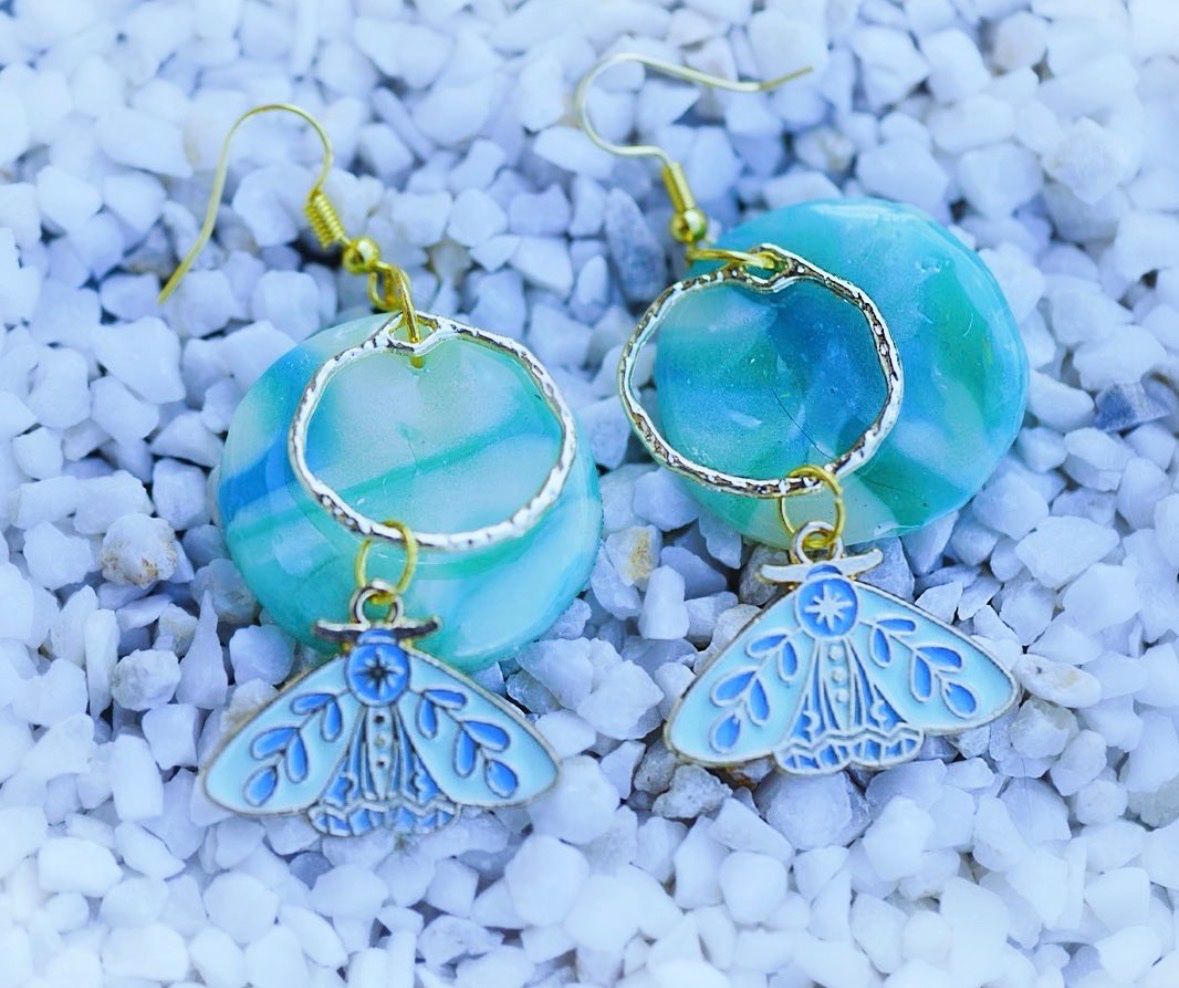 Boucles d'oreille: PAPILLON BLEU   Boucles d'oreilles – D'occasion à St-Saphorin-Morges par chl_s5rr 1
