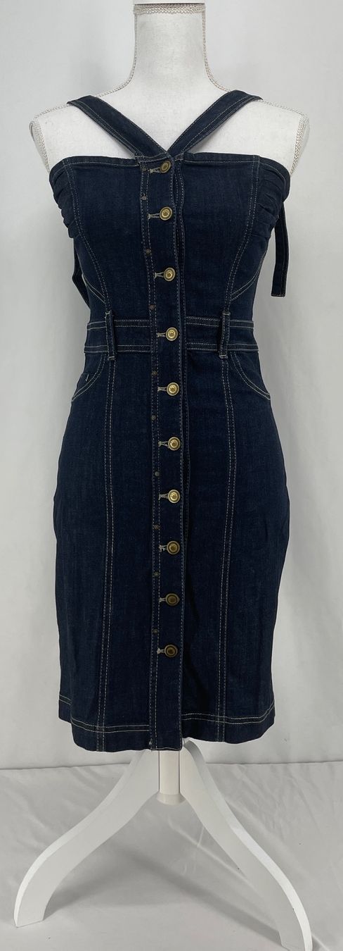 Mango Vestiti: MANGO JEANS Robe Jeans Bouton – Usato da Lausanne venduto da PlusValue_Lausanne