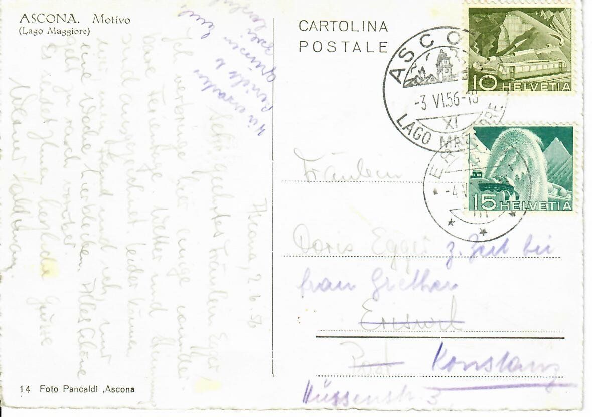 Cartoline postali: Ascona – Usato da Hochdorf venduto da Ziegel-16 1