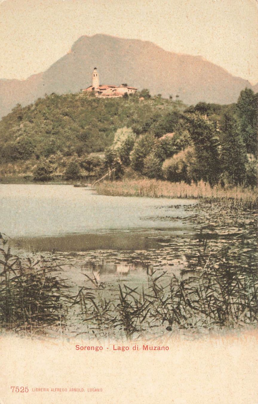 Cartoline postali: Sorengo lago muzano – Usato da Biasca venduto da Blenio71