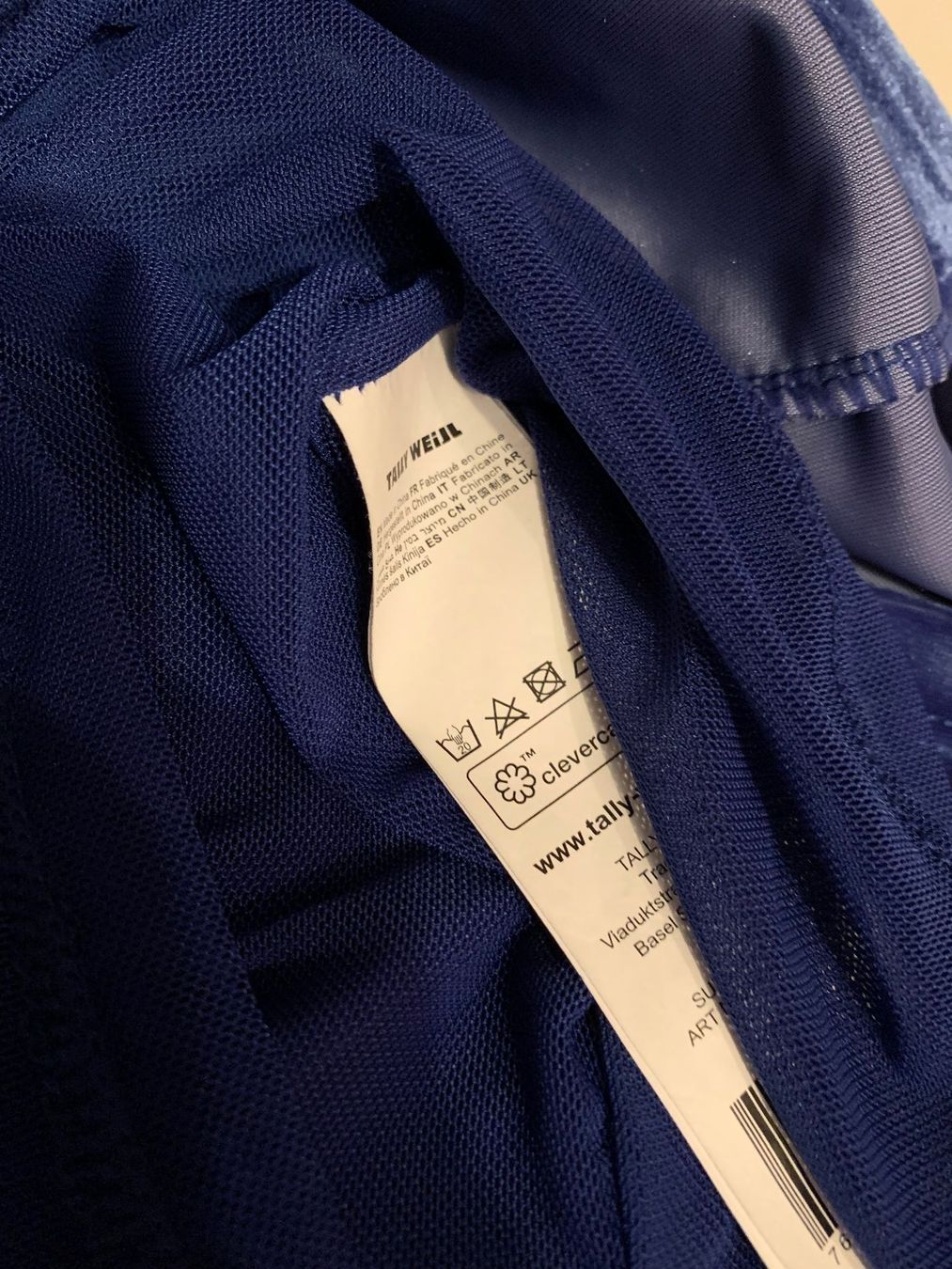 Tally Weijl Vestiti: Tally Weijl Samtkleid in Blau, Grösse S – Usato da Rosshäusern venduto da MiJoDoOl 4