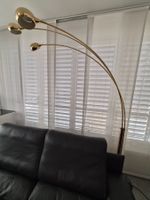 Vintage Bogenlampe Messing 3 Flammen
