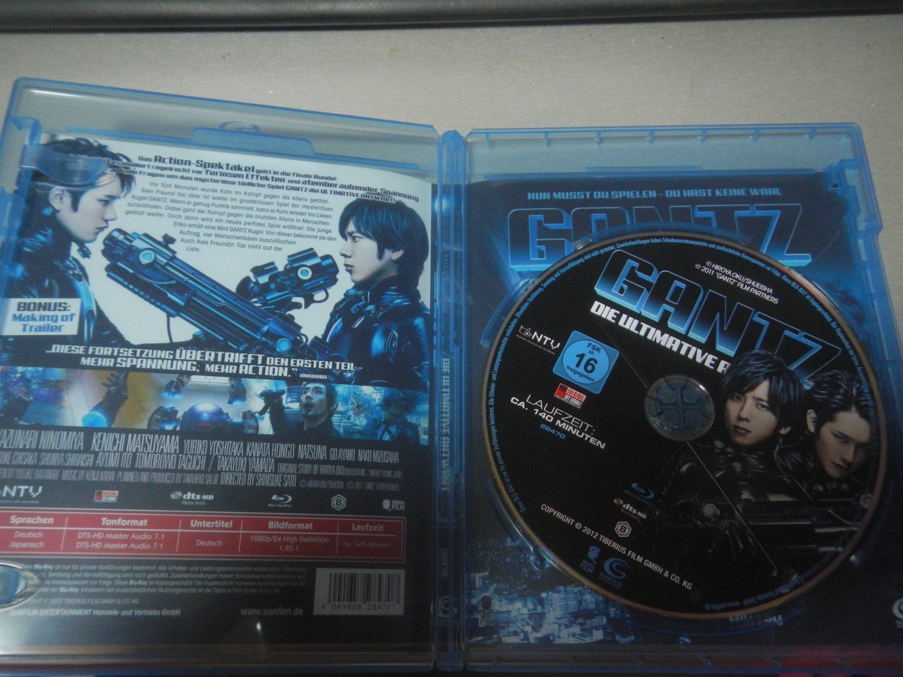 Tutti i DVDs: Blu-Ray Film Gantz – Usato da Bronschhofen venduto da happynews2018 2