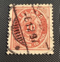 Island alte briefmarke
