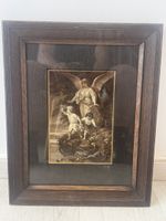 Lithographie Ancienne Ange Gardien - B. Plockhorst