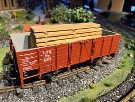LGB Hochbodwagen braun 
