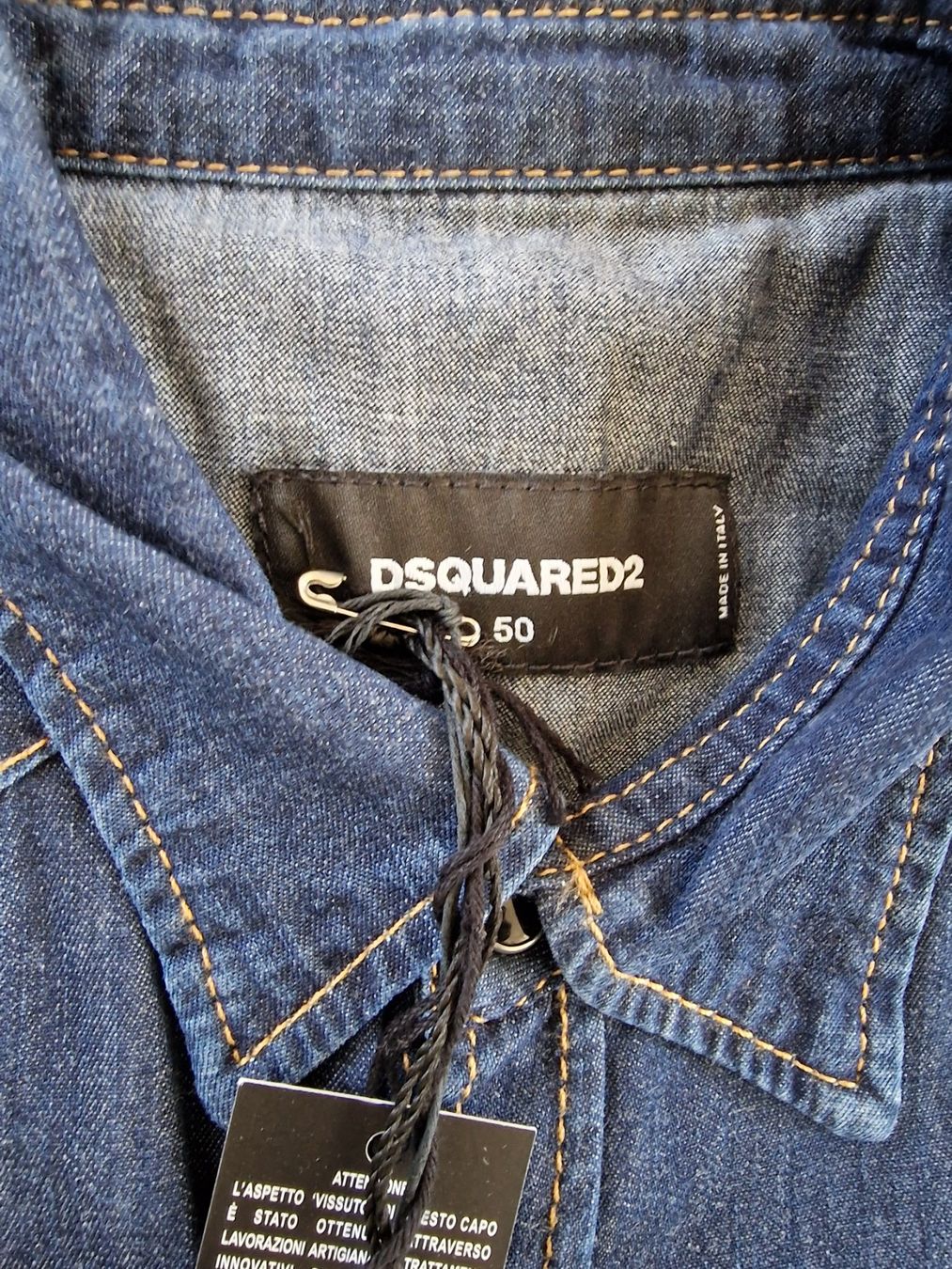 Dsquared2 Camicie: Fabrikneu Dsquared2 jeanshemd gr.50 – Nuovo e nell'imballaggio originale da Scherz venduto da lacoste30 1