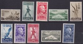 Italien, Afr. Or. Itali., Mi 4-13 * m. Falz  KW € 17.50