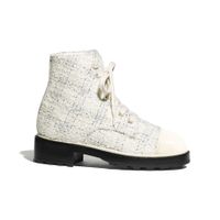 Orig. CHANEL Tweed Ankleboots Gr. 35,5 (36C) NP 1'430.--