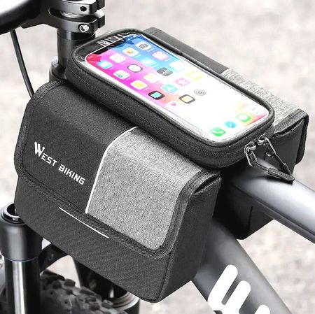 Fahrrad Rahmentasche mit Handyhalter & Touchscreen VTT