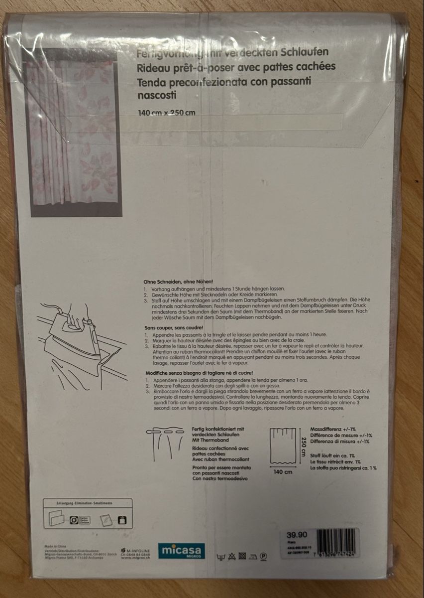 Rideaux: Fertigvorhang – Neuf avec emballage d'origine à Zug par Malibu117 2