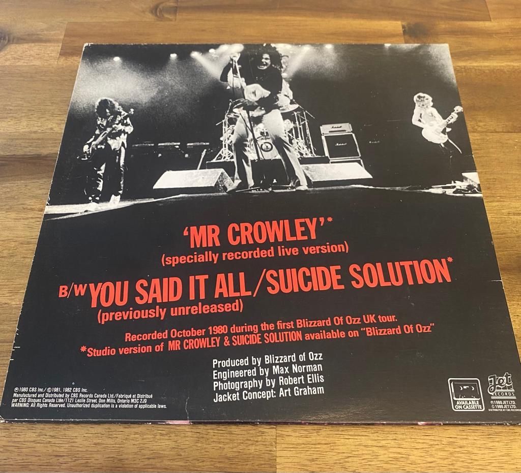 Dischi in vinile: Ozzy Osbourne Live E.P. 1982 – Usato da Belp venduto da B7L0 1