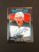 Nino Niederreiter 2016 Black Rainbow Auto Minnesota Wild