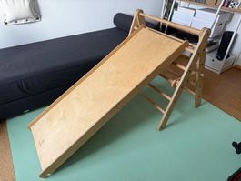 Holz Kletterdreieck / Pikler Triangle m. Rutsche/NP:380.-