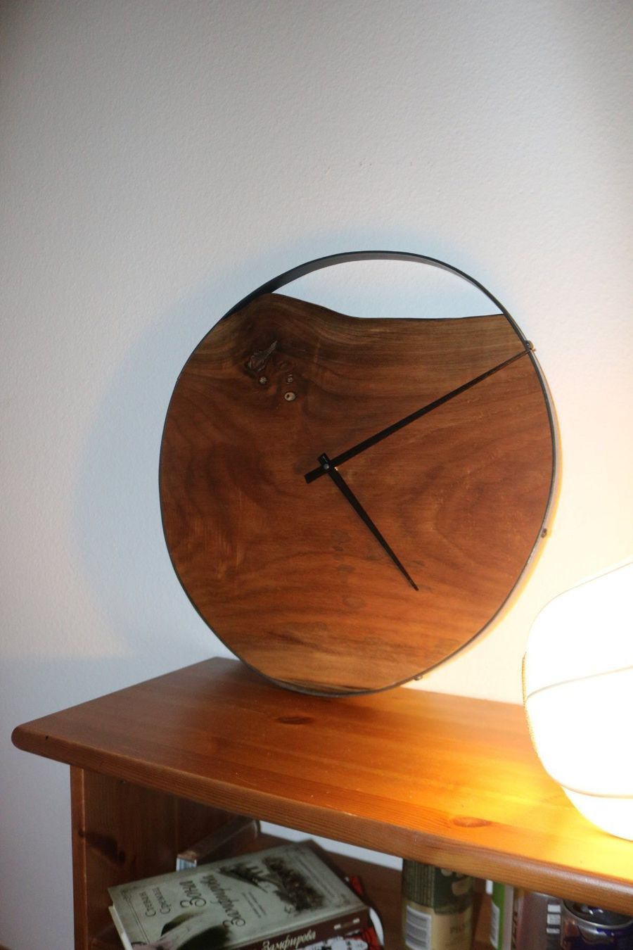 Xilografie: Wanduhr aus Holz & Metal Custom – Nuovo e nell'imballaggio originale da Zürich venduto da Miki_Schreiner