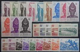 Togo Franz. Kolonie Kat. 130-155 * 1941