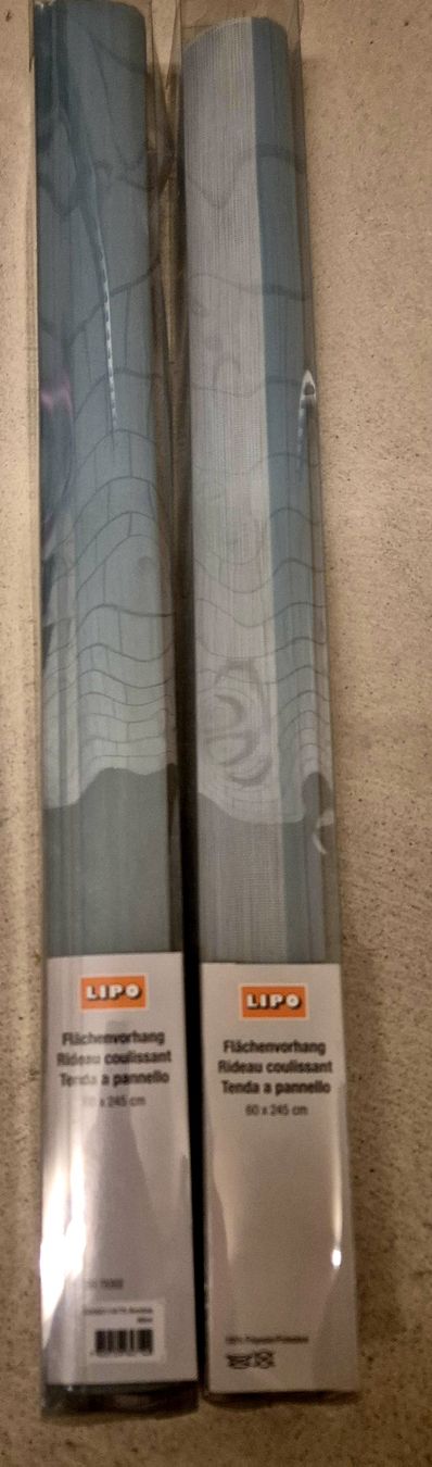 Tende: Originalverpackte Flächenvorhänge 2x 60x245cm – Nuovo e nell'imballaggio originale da Zweidlen venduto da stvc928