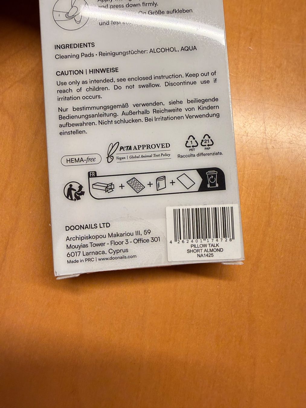 Unghie finte: DOONAILS Soft Gel Press Ons, Pillow Talk, Short Almond – Nuovo e nell'imballaggio originale da Zollikofen venduto da S.Hontas 1