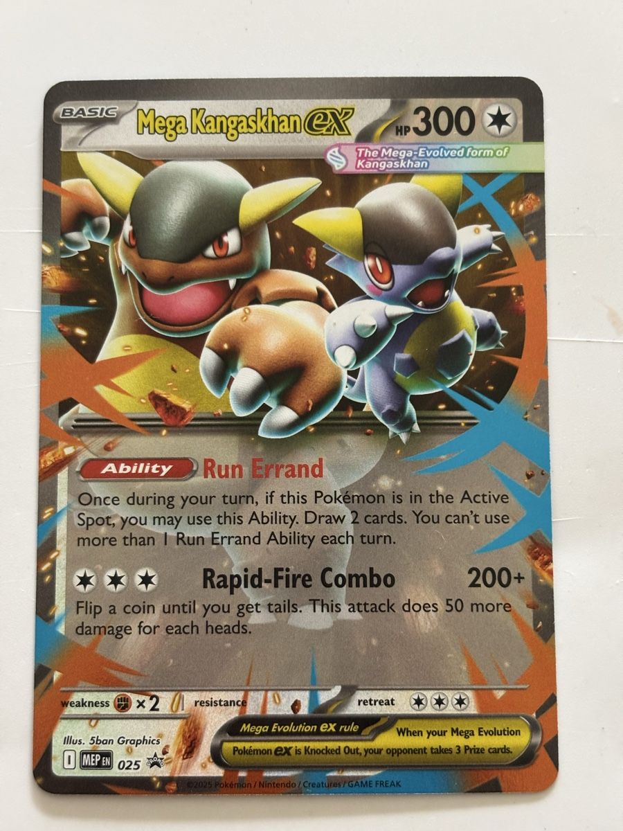 Pokémon Sammelbilder & Trading cards: Carte Pokémon MEGA KANGASKHAN mep 025 – Neu (gemäss Beschreibung) aus lausanne von helderj